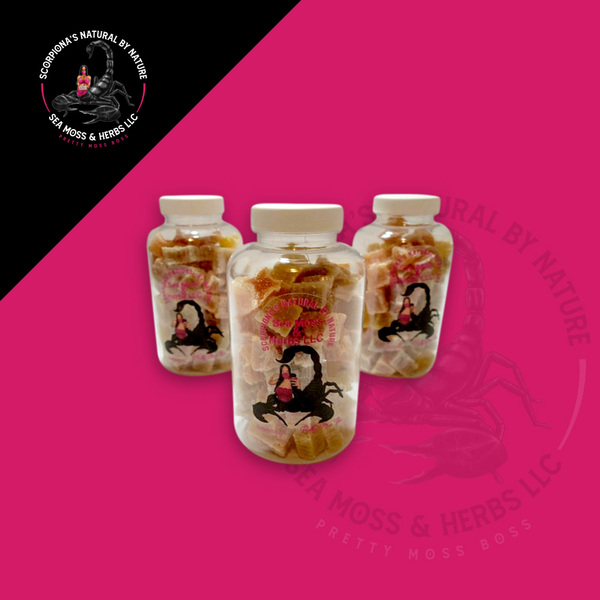 Vegan Sea Moss Gummies – Assorted Fruit Flavors with Ginger | 16oz Gel Gummies